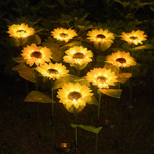 Sunflower-shaped Solar LED lights