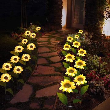 Sunflower-shaped Solar LED lights